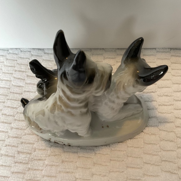Antique Scottish Terrier - Black/White Scottie Dogs - Carl Scheidig Germany - Picture 9 of 16